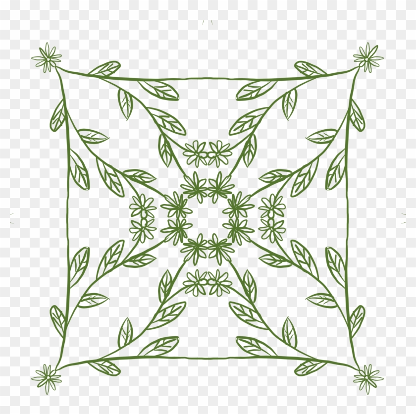 Flores Plantas Hojas Verdes Png Y Psd - Motif, Transparent Png -  2000x2000(#3667612) - PngFind