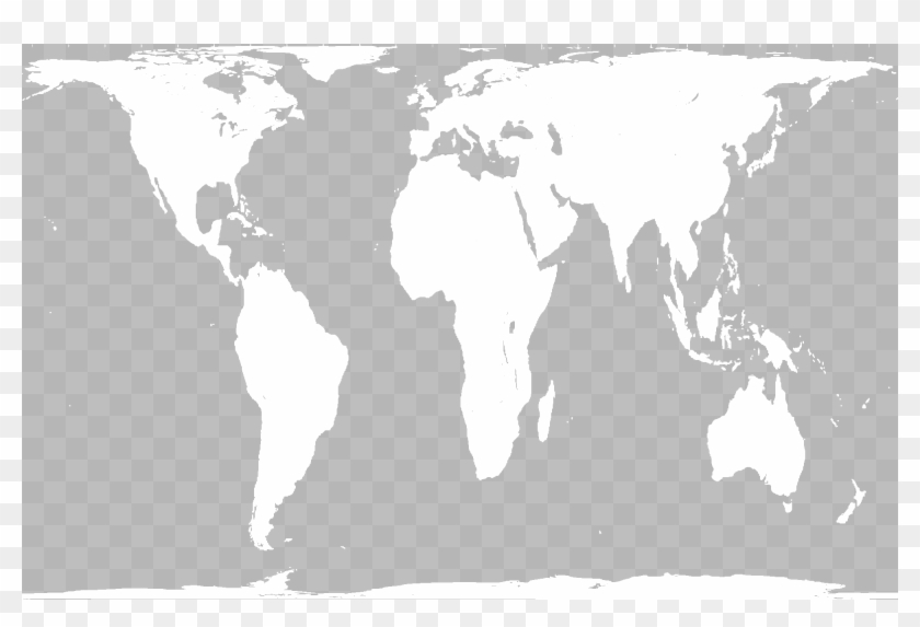 Peters Projection, White U0026 Grey - Gall Peters Projection Map Blank ...