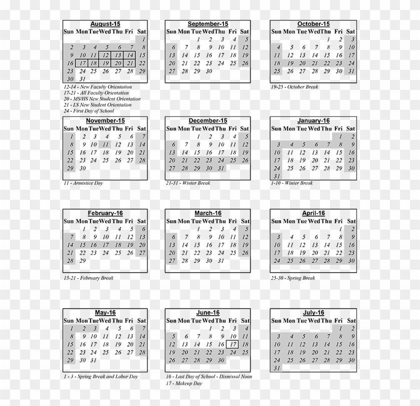Calendar 15 16 Kalendar 17 Srbija Pdf Hd Png Download 5x733 Pngfind
