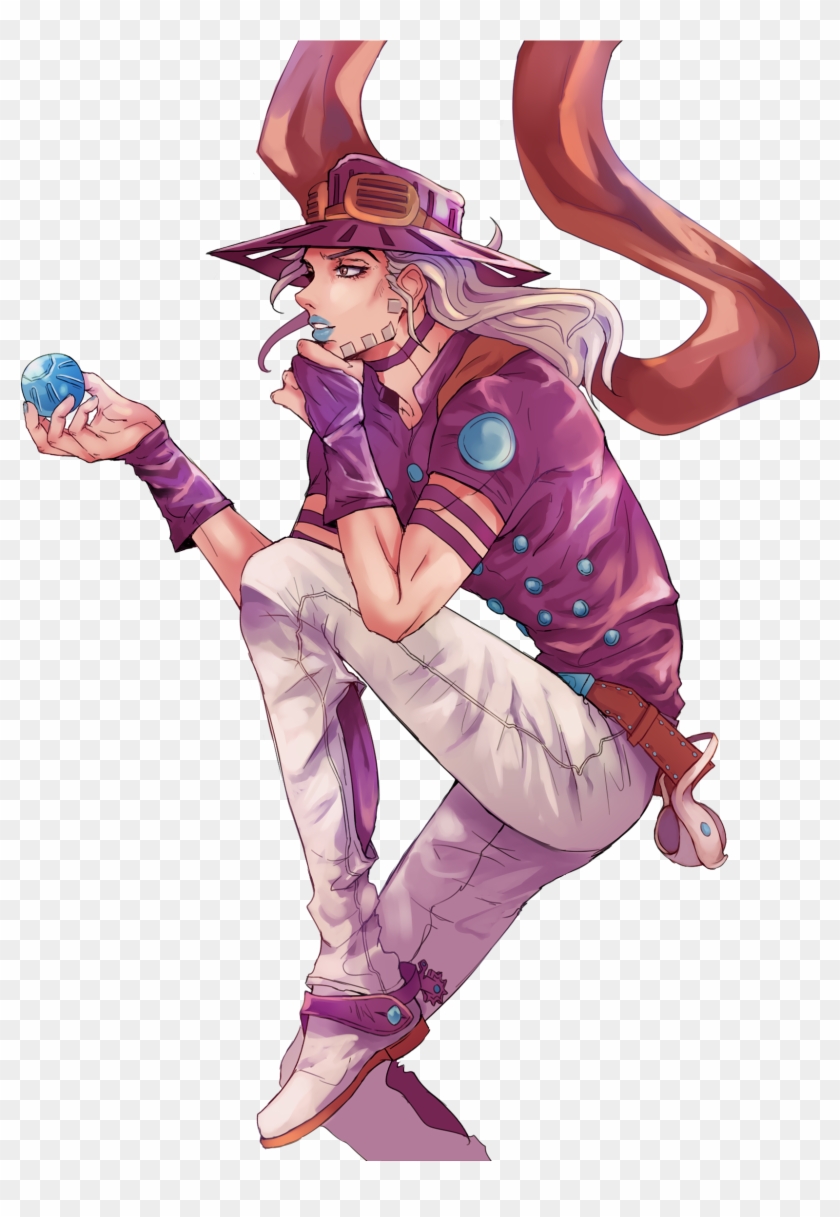 Anime Pixiv Id 39771576 Steel Ball Run Jojo No Kimyou Cartoon Hd Png Download 1900x2300 3681391 Pngfind - jojo roblox id