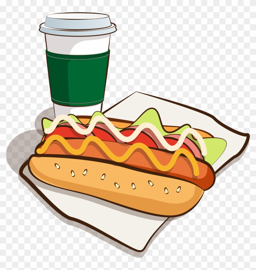 Hot Dog Café Comida Dibujos Animados Png E Imagen Vectorial, Transparent  Png - 8334x8334(#3688137) - PngFind