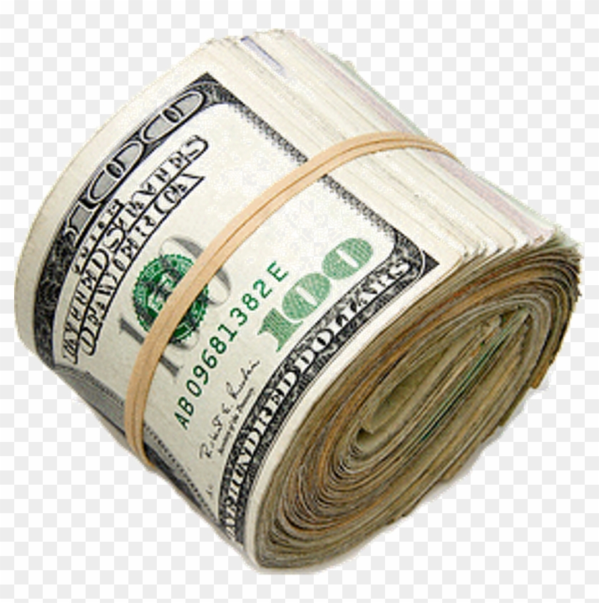 Cash Money Racks Stack Mula Rich Roll Of 100 Bills, HD Png Download