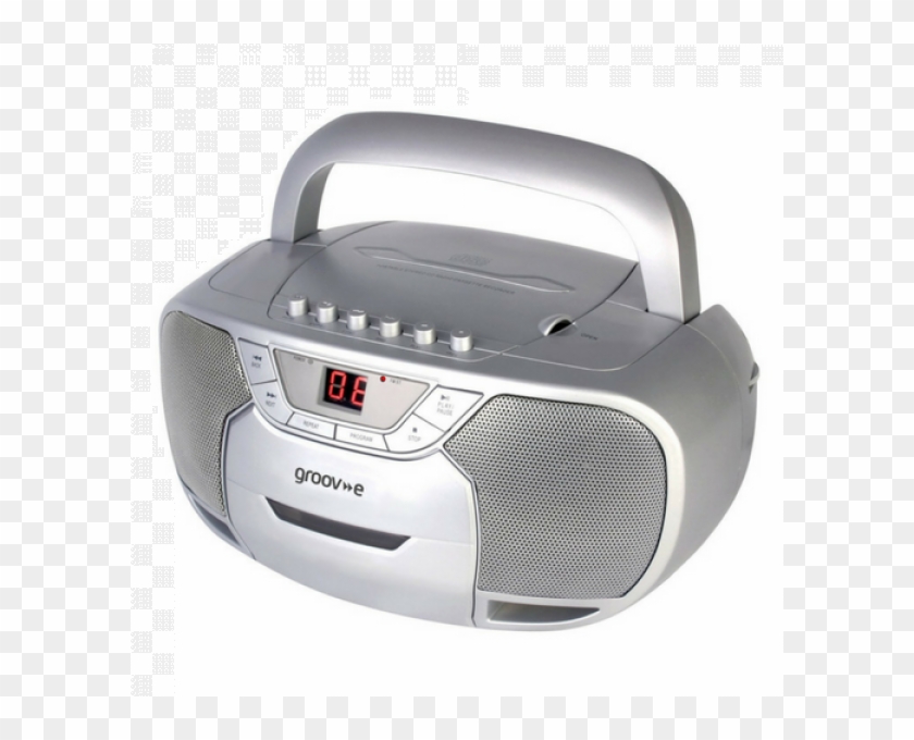 Groove Classic Boombox Portable Cd & Cassette Player Cd Radio Player