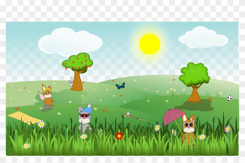 Public Domain Clip Art - Trees And Flowers Clipart, HD Png Download ...