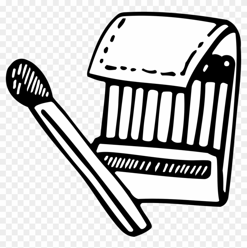 Matchbox Matches Fire Match Clipart Black And White, HD Png Download