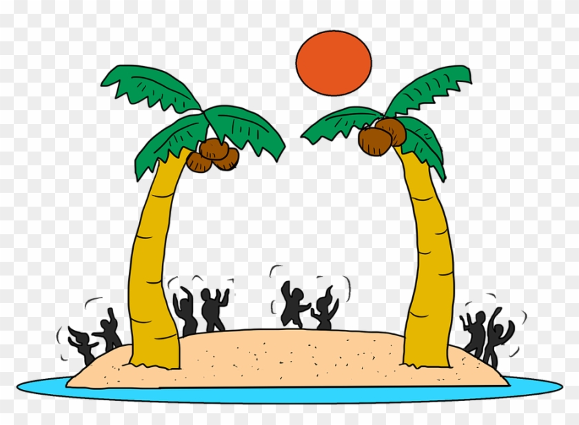 Beach Beach Party Outdoor Dancing Dance Sunny - Beach Party Cartoon, HD Png  Download - 960x637(#3704389) - PngFind
