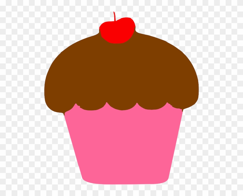 Vector Cupcakes Cherry Top Pink Cupcake With Cherry Clipart Hd
