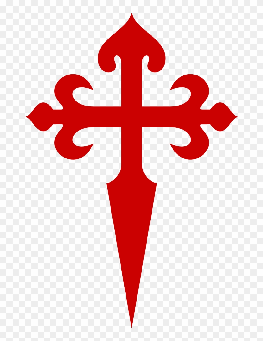 File Cruz Santiago Svg Simbolo Camino De Santiago, HD Png Download 695x1024(3710059