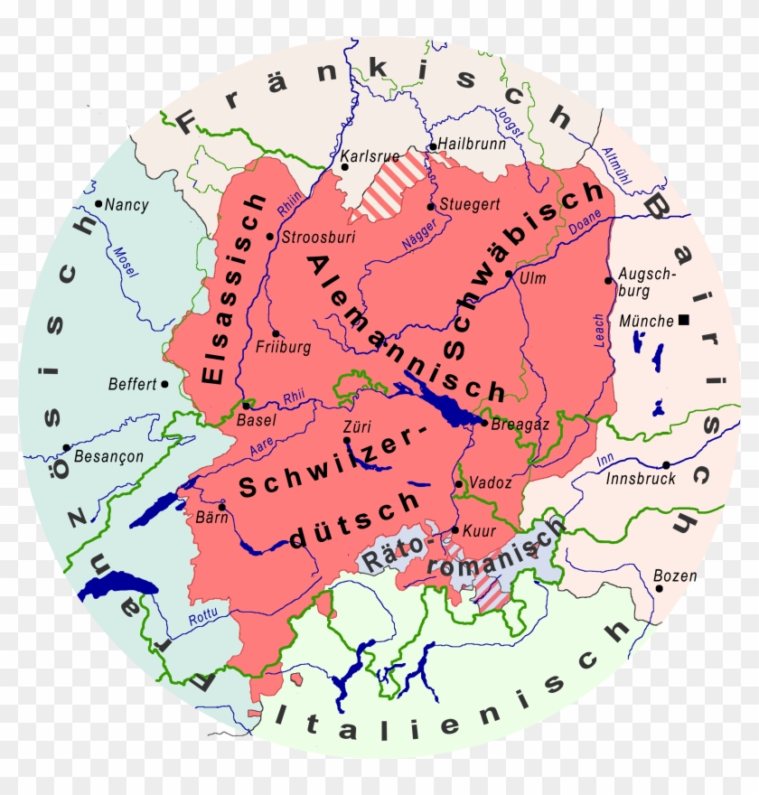 Alemannien Datei - Houptsyte - Alemannen Karte, HD Png Download - 2601x2589 ...