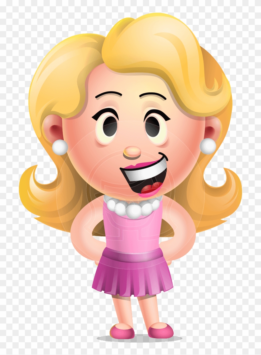 Chibi Cartoon Girl Vector 3d Character Aka Martha Blonde - Blonde Cartoon  Characters, HD Png Download - 957x1060(#3718770) - PngFind