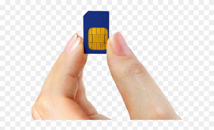 Sim Cards Banner Image - Sim Card Png Hand, Transparent Png - 608x608 ...