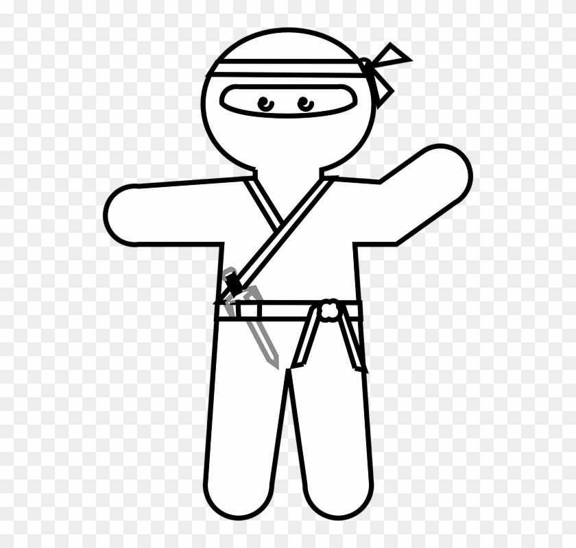 Ninja Japanese Cartoon Character Weapon Warrior Ninja Clipart - roblox character png clipart black and white download