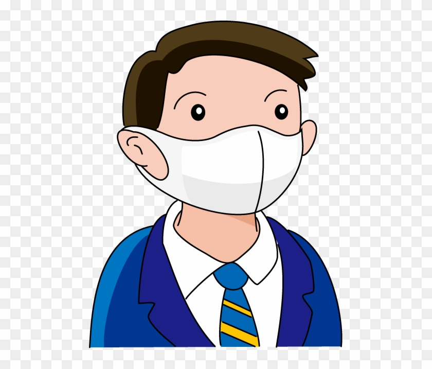 Why Do Japanese People Wear Mask イラスト 無料 マスク Hd Png Download 493x637 Pngfind