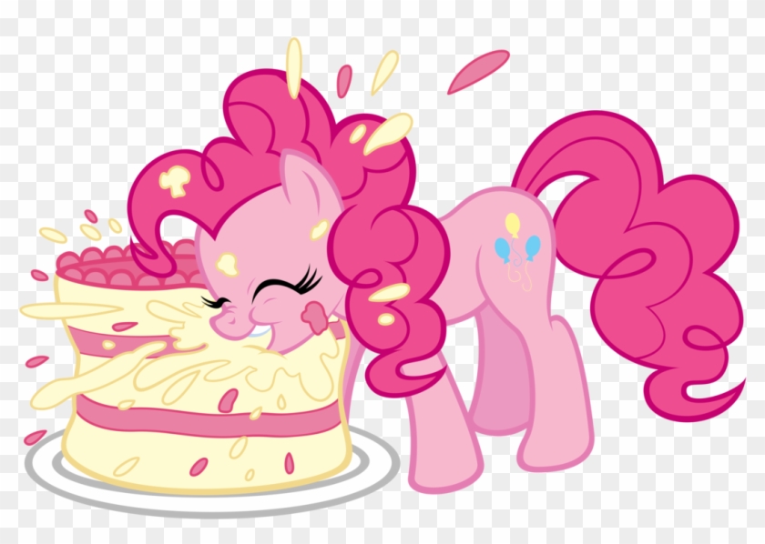 My Little Pony Clipart Birthday Cake - Pinkie Pie With Cake, HD Png ...