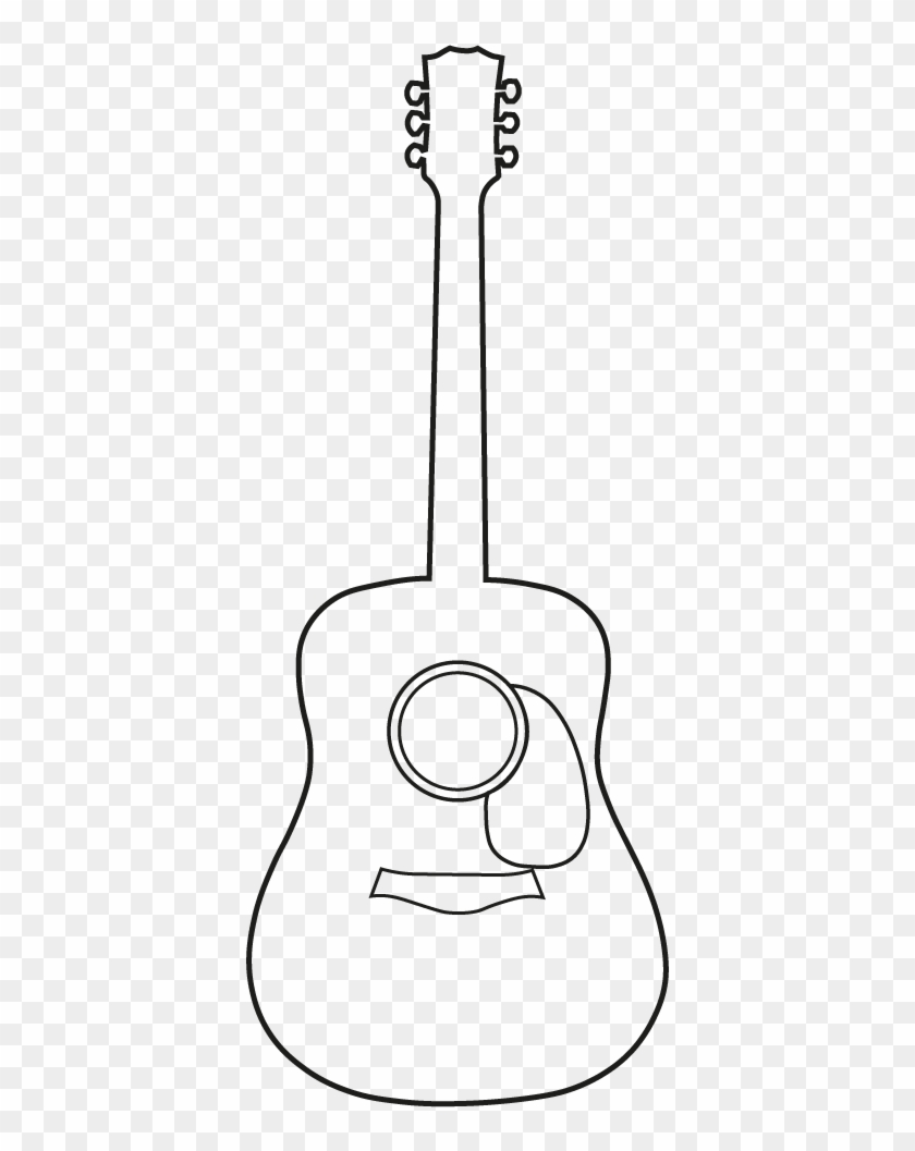 Acoustic Guitar Lineart Png Line Art, Transparent Png 820x1009