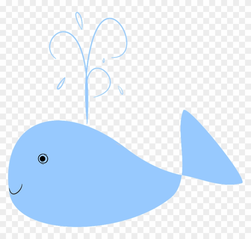 Whale Blue Water Fountain Water Cupola Water - Whale Png Cartoon,  Transparent Png - 785x720(#3750483) - PngFind