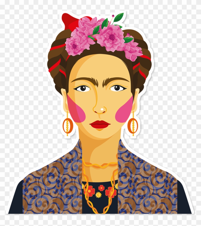 Kahlo Art Painting Transprent Banner Royalty Free Download - Tatuagem ...