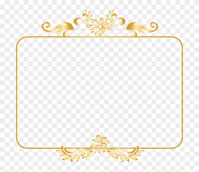 Golden Ornament Gold Ornamental Frame Shape Png, Transparent Png