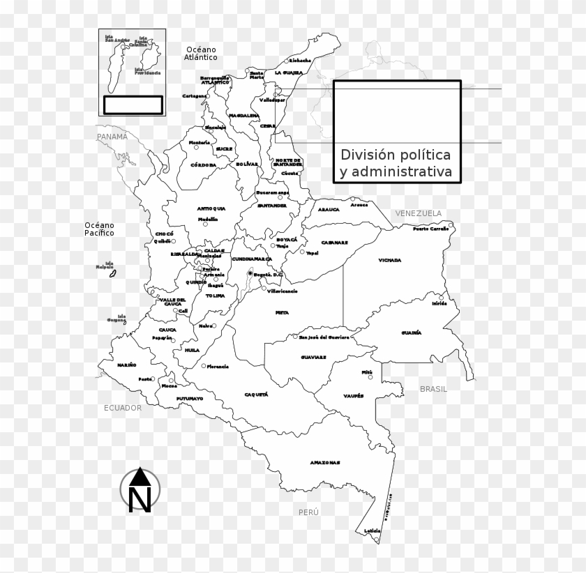 Mapa Físico De Colombia Colombia, HD Png Download