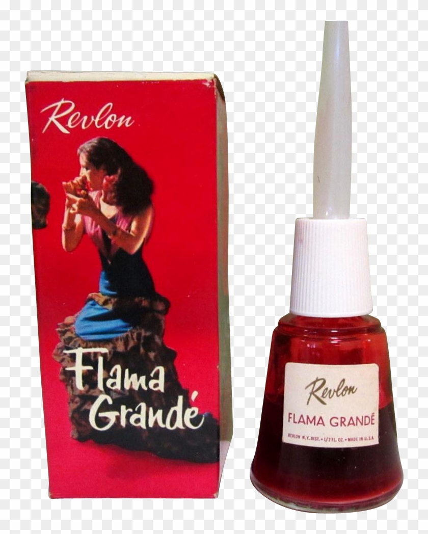 Flama Grande, Revlon Vintage Nail Polish & Box - Vintage Revlon Nail Polish,  HD Png Download - 967x967(#3791871) - PngFind