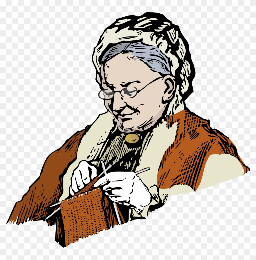 grandmother-knitting-clipart-grandmother-art-hd-png-download