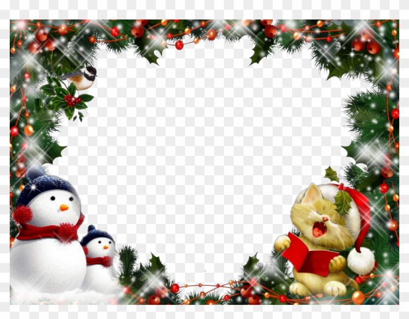 Marcos De Navidad Para Fotos Para Descargar Gratis - Marcos Navideños Png,  Transparent Png - 1000x733(#384251) - PngFind