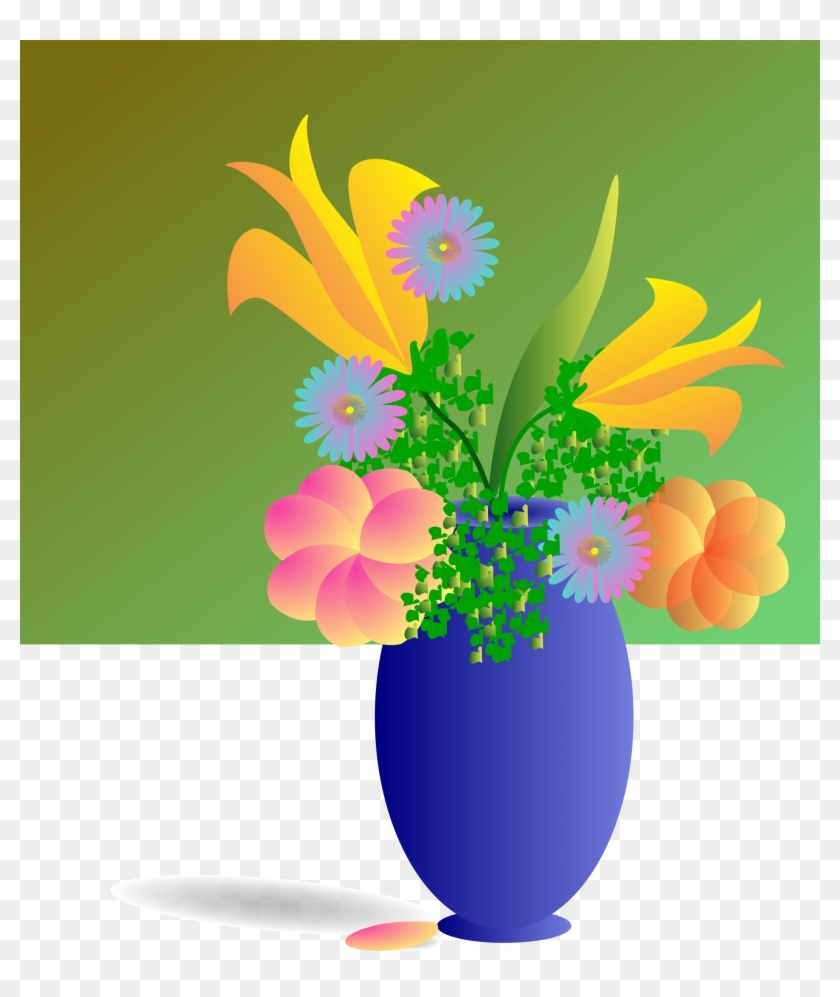 Bouquet Of Flowers Clip Art Free Vector - Bunch Of Flowers Animated, HD Png  Download - 522x595(#386159) - PngFind