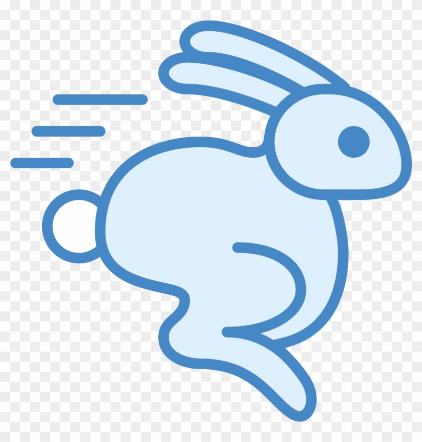 Running Rabbit Icon - Cartoon, HD Png Download - 1600x1600(#3801527) -  PngFind