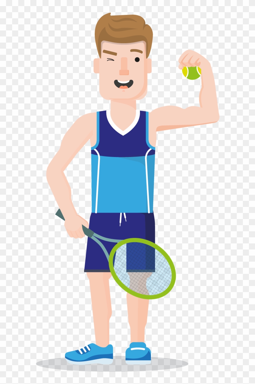 This Vector Sport Character Set Comes For Free And - Sport Cartoon ...