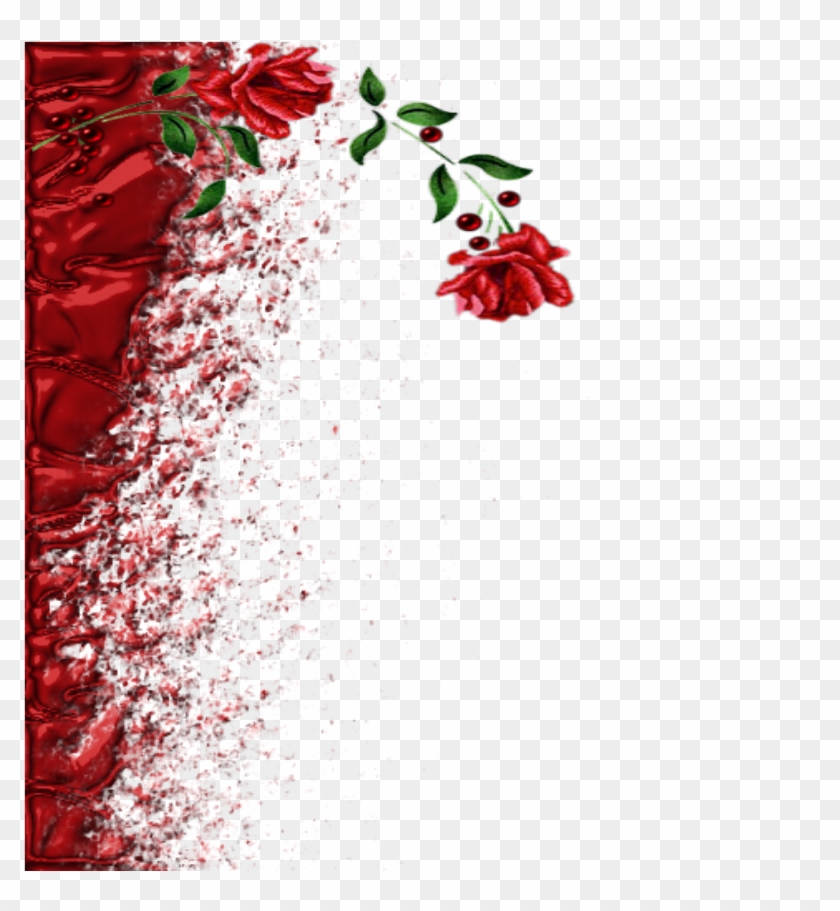 Mq Banner Border Borders Rose Red Garden Roses Hd Png