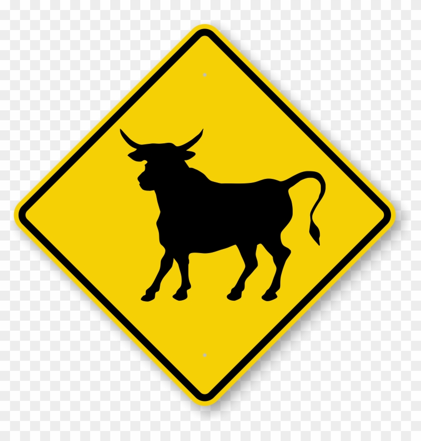 Bull Ride Sign Png Bull Crossing Sign - Bull Sign, HD Png Download - 800x800(#3811950 ...