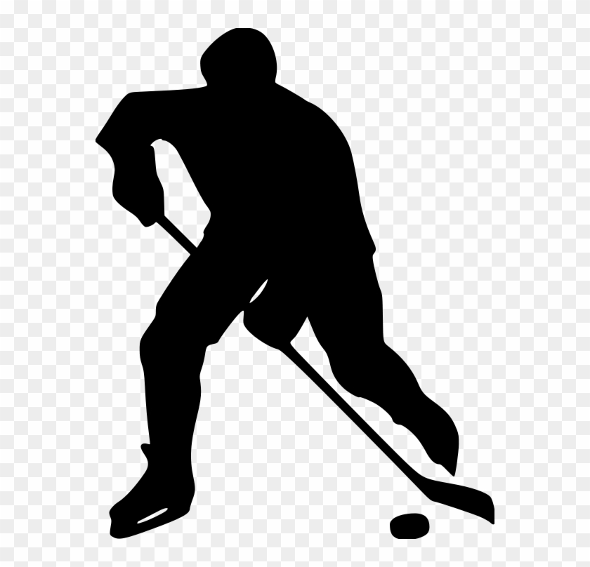 Hockeyplayer File Size Hockey Player Silhouette Clip Art, HD Png