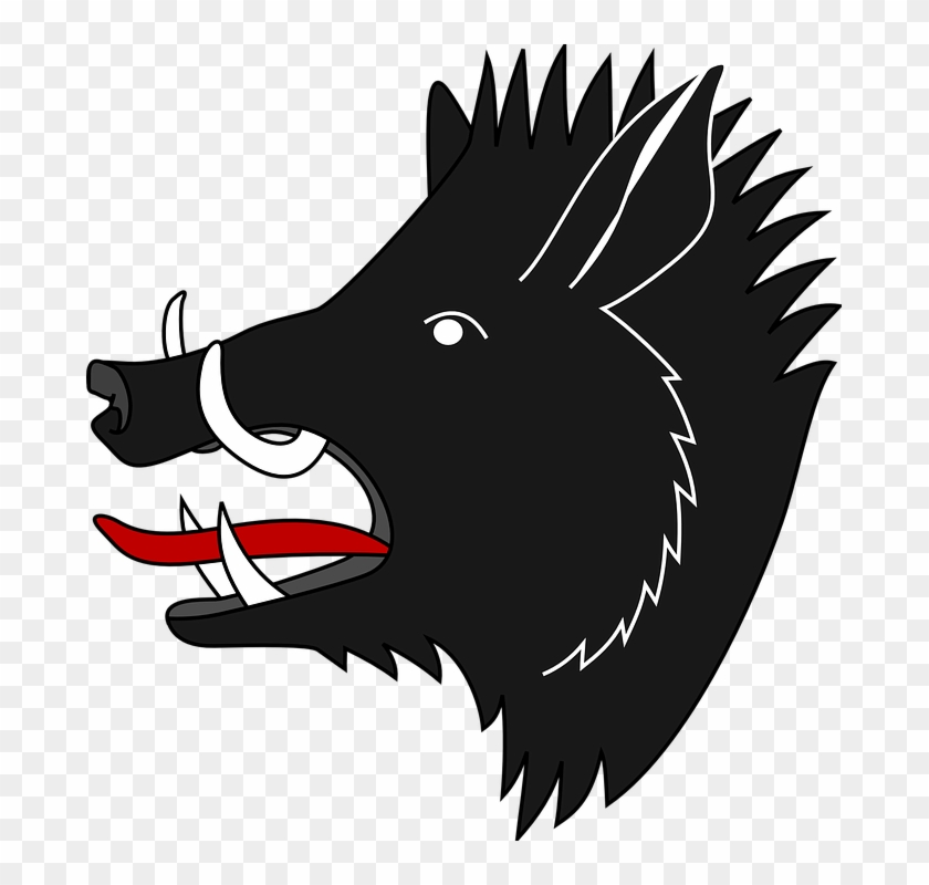 Boar Icon Png - Coat Of Arms Boar, Transparent Png - 683x720(#3837716