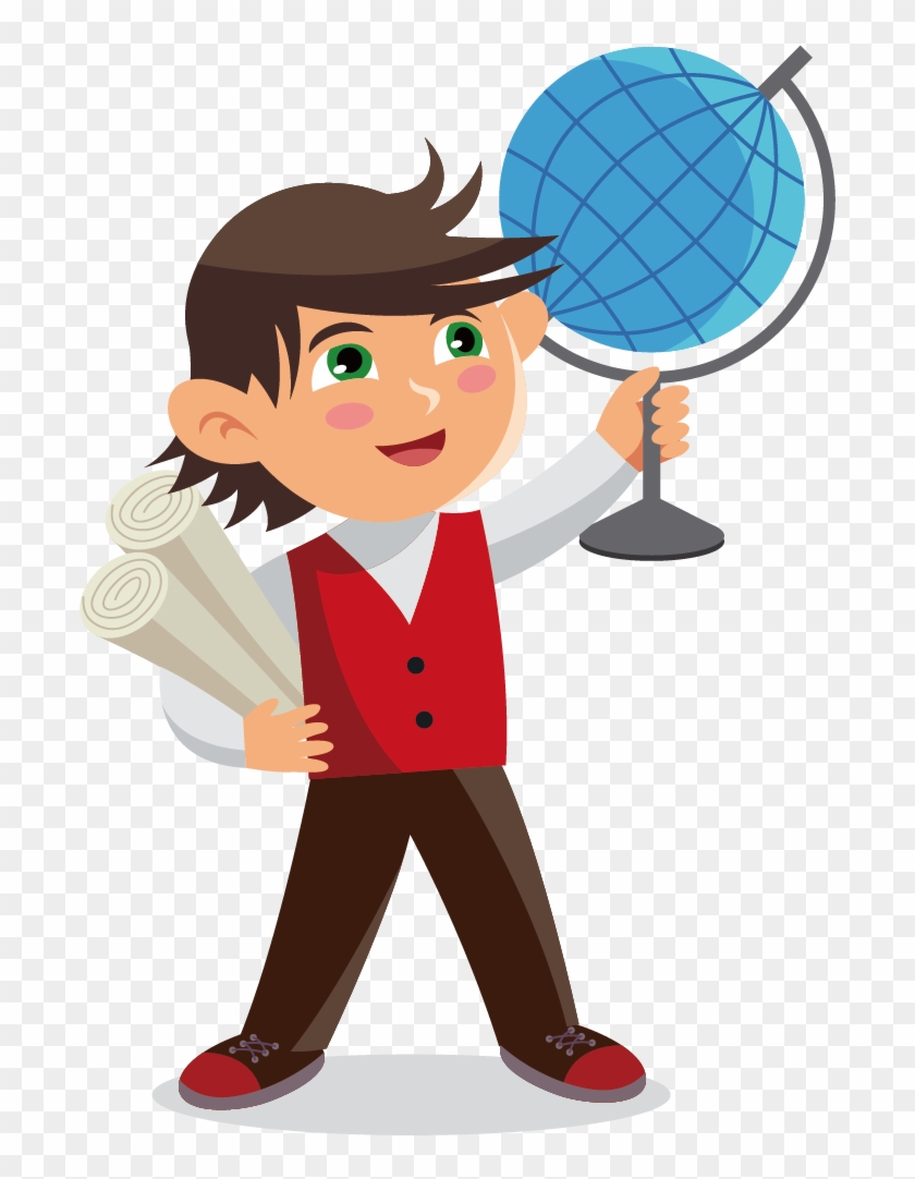 Student Cartoon Learning - Boy Learning Cartoon, HD Png Download -  695x1002(#3839006) - PngFind