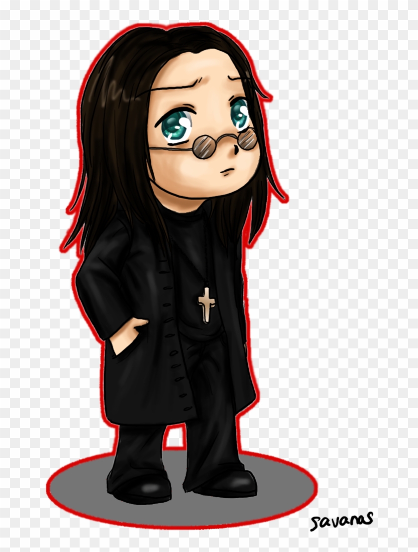 Ozzy Osbourne Chibi By Savanasart - Ozzy Osbourne Chibi, HD Png