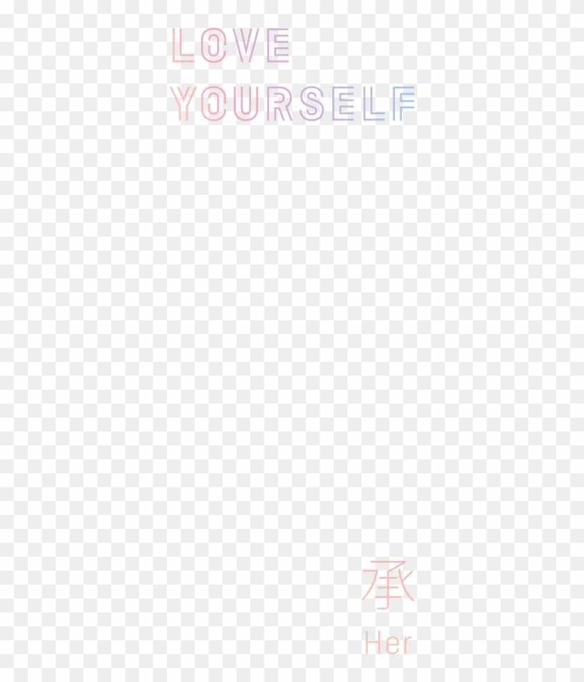 Bts Love Yourself Logo Pattern Hd Png Download 352x900