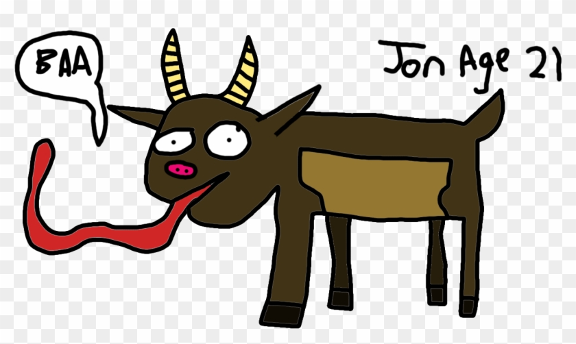 I Followed A Professional Tutorial To Draw My Goat - Bad Drawing Of A Goat,  HD Png Download - 1280x720(#3873417) - PngFind