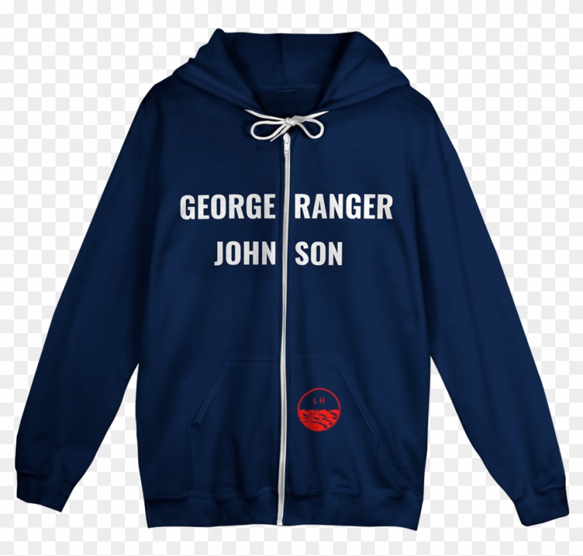 George Ranger Johnson Zip Hoodie - Hoodie, HD Png Download - 1140x975 ...
