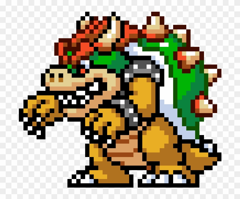 Mario - Super Mario Bowser Pixel Art, HD Png Download - 816x650