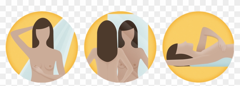 3 Steps For A Breast Self Examination Fazer O Autoexame Vaginal Hd Png Download 1265x399 3887832 Pngfind