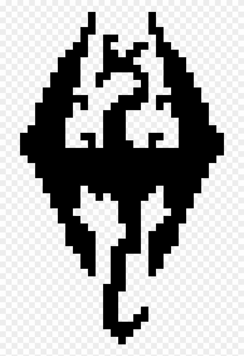 skyrim symbol black and white