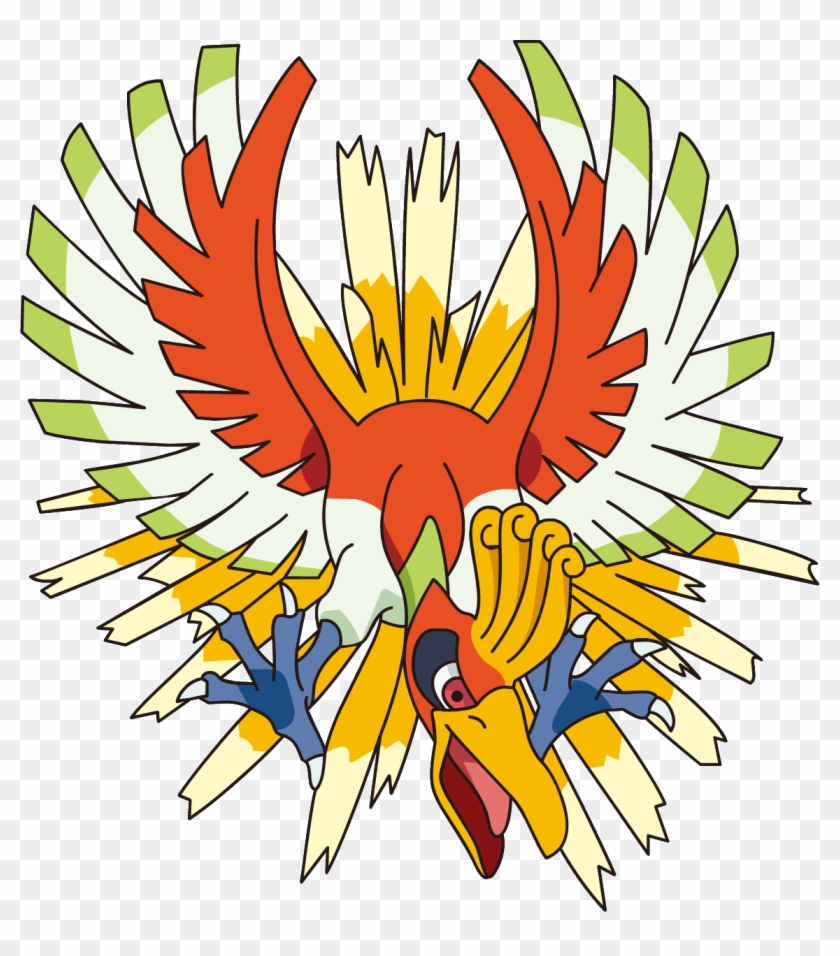 Shiny Ho Oh Pokemon - Free Transparent PNG Clipart Images Download