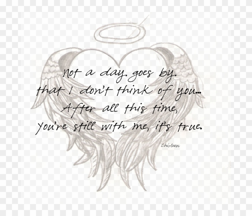 Download Half Of My Heart Is In Heaven With My Angel Png - Angel ...