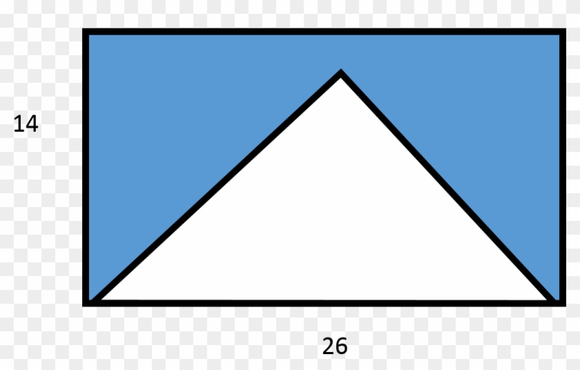 how to find the area of a shaded triangle in a rectangle