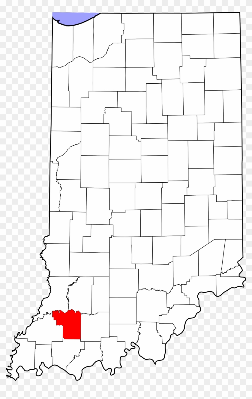 Map Of Indiana Highlighting Pike County Ohio County Indiana Map