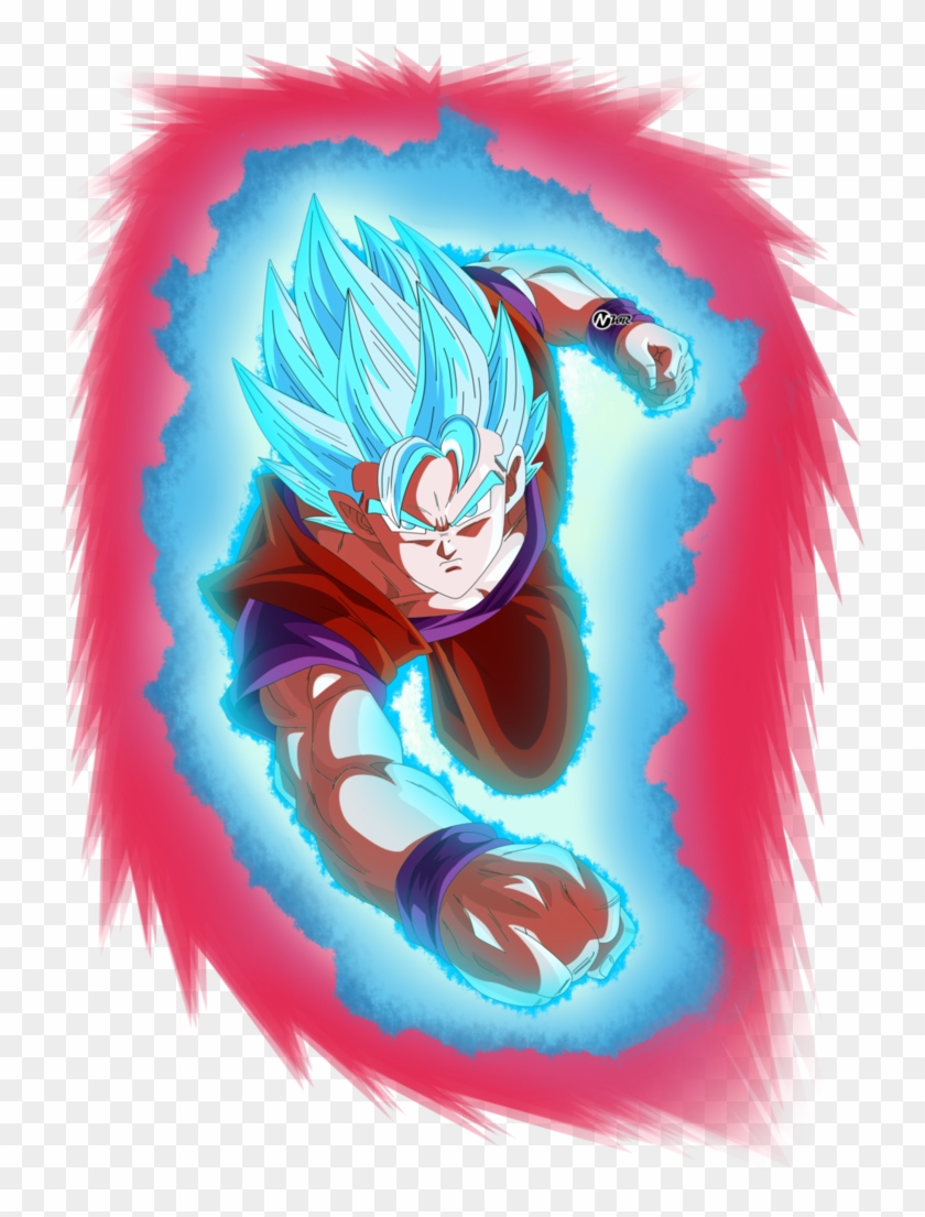 Goku Super Saiyan Blue Kaioken X100, HD Png Download, png download