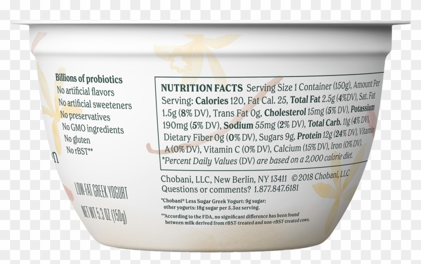 Chobani Vanilla Greek Yogurt Nutrition Label Besto Blog