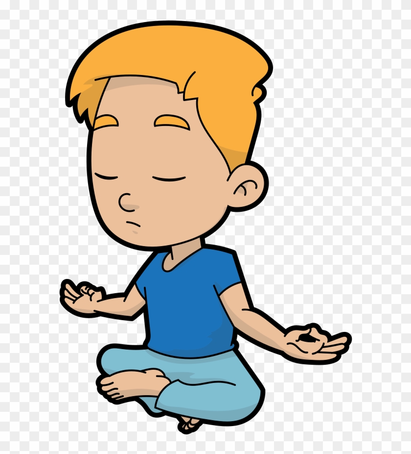 A Calm Cartoon Guy In Meditation - Meditation Cartoon Png, Transparent Png  - 921x1024(#3949758) - PngFind