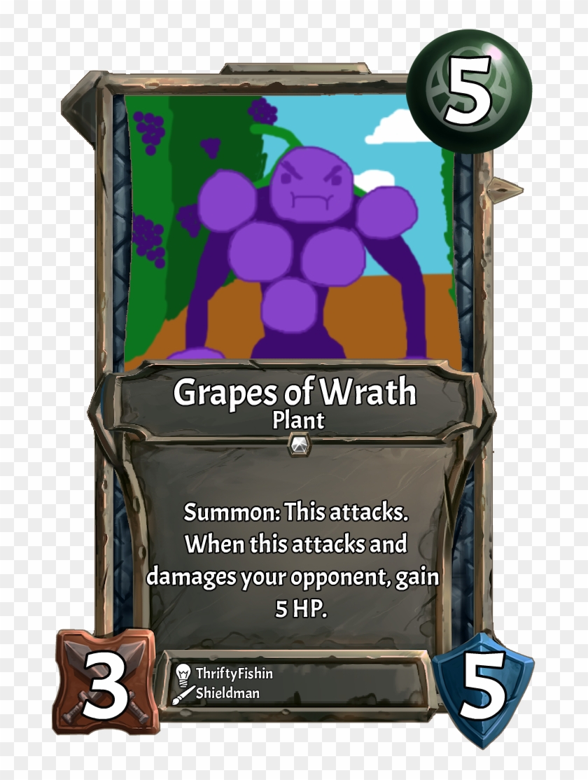 [stat Buff] Grapes Of Wrath , - Card Game, HD Png Download - 700x1041 ...