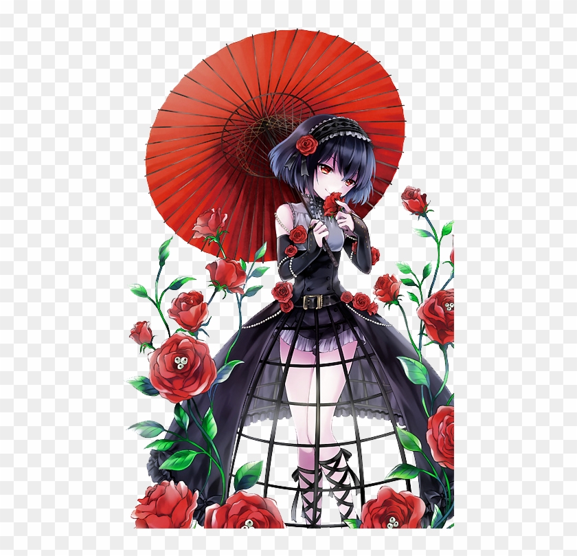 Girl Anime Roses gambar ke 4